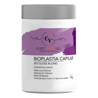 Botox Capilar Orgânico Matizador Bio Gloss Blond 1kg - Ev