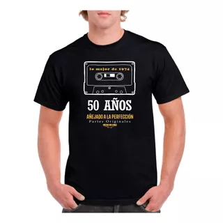 Polera Hombre Estampado Cumpleaños - 50 Años