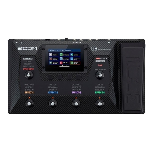 Pedal de efecto Zoom G6  negro