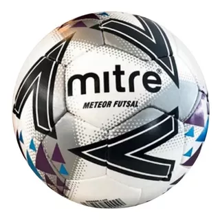 Balon De Futbol Mitre Meteor Futsal N4 Color Blanco