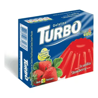 Turbo Gelatina De Frutilla Sin Gluten 80 G