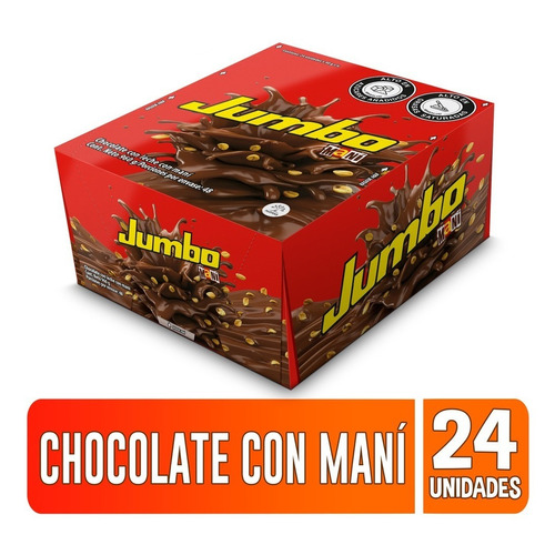 Chocolatina Jumbo Maní Plegadiza X 24 - kg