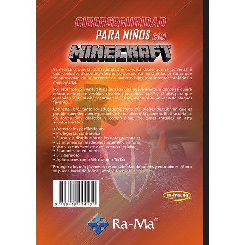 Ciberseguridad Con Minecraft Para Niños, De Chema Gómez. Editorial Alfaomega - Ra-ma, Tapa Blanda, Edición 1 En Español, 2022