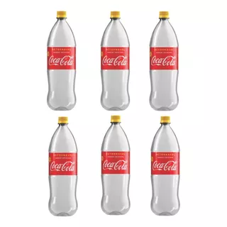 Coca-cola Retornável Garrafa Vazia Kit Com 6 Unidades