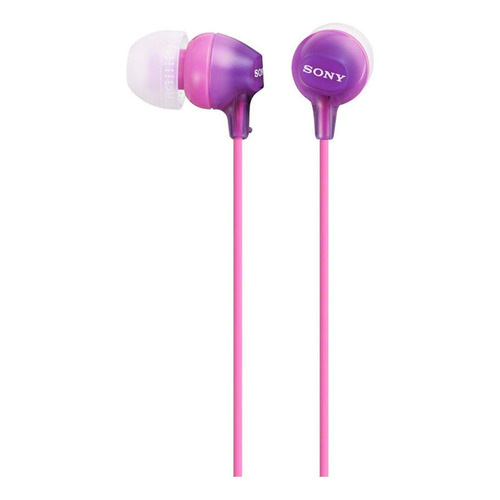 Auriculares In Ear Sony De 9mm Internos Mdr-ex15lp Color Violeta oscuro