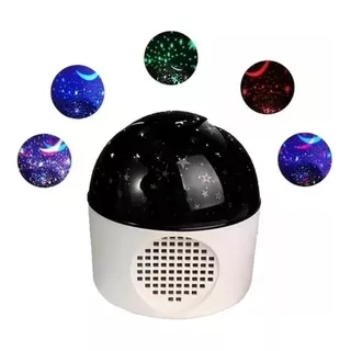Velador Proyector De Estrellas Led Con Parlante Bluetooth 