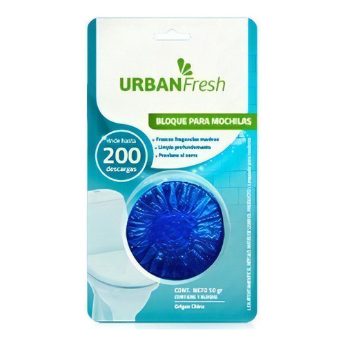 Urban Fresh Bloque Para Mochila De Inodoro 1u 200 Descargas