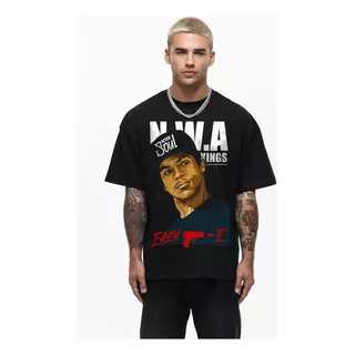 Camiseta Oversized Streetwear Rapper Eazy-e N.w.a Aftersoul 