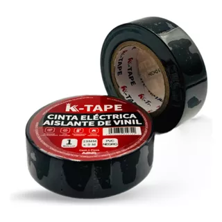 Cinta Aislante K-tape Kit 8 Piezas 9m X 19mm Pvc Eléctrica