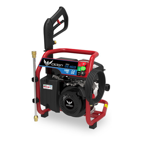 Hidrolavadora De Gasolina 3hp 1800psi Ciclon Cic-hg33 Color Rojo