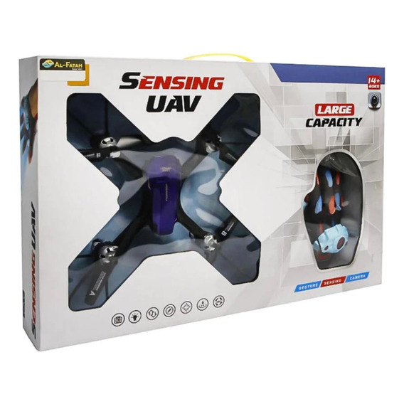 Dron Con Sensor Camara Control Manual Giratorio 360 G 