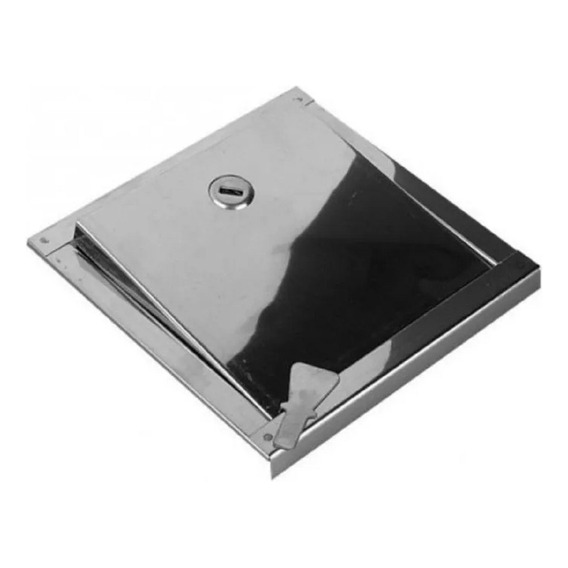 Tapa Puerta Llave De Paso 15x15 Cm Acero Inoxidable Rohermet