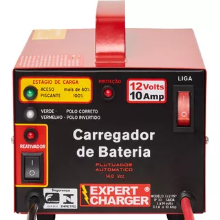 Carregador Baterias 12v Carga Automática Inteligente 