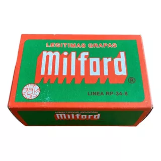 Grapa Milford Tapicería 34-8 Engrapadora Manual Caja 5mil Ud