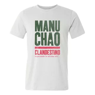 Remera Manu Chao Clandestino