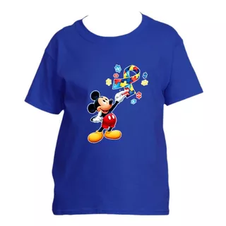 Polera Neurodivergentes Tea Tdah Autismo Mickey Mouse Niño/a