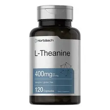 L-theanine | L-teanina | 400mg En 2 Caps | Horbaach | 120 Cápsulas Sin Sabor