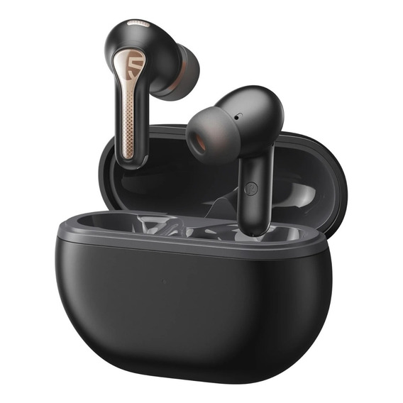 Auriculares in-ear gamer inalámbricos Soundpeats TWS Capsule 3 Pro negro con luz LED