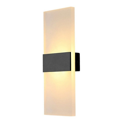 Aplique De Pared Led 4w Cálido Con Acrilico Y Metal 27 Cm