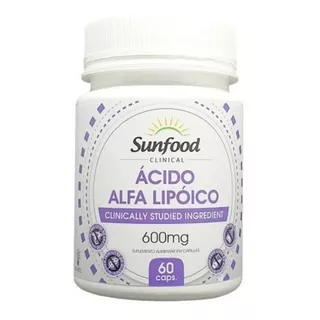 Acido Alfa Lipoico 60 Capsulas - Importado Sunfood Eua