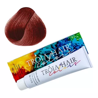 Kit Tintura Tróia Hair  Profissional Troia Colors Tom #77.66 Louro Médio Vermelho Intenso Especial