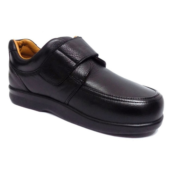 Zapato Diabético Cuero Negro Ref: 67101 Pre