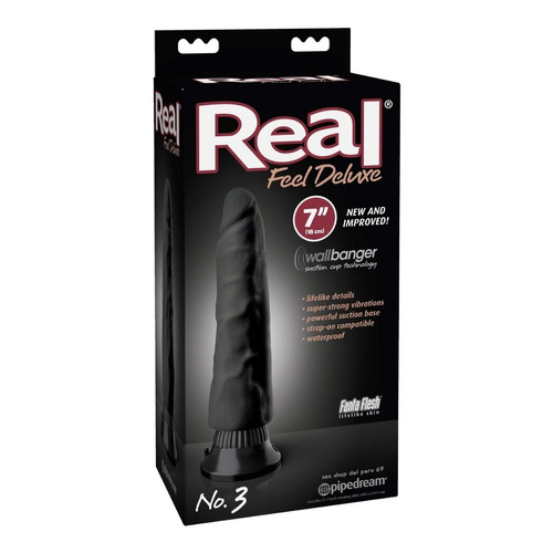 Vibrador Real Feel Deluxe Sexshop Consolador Protesis Dildos Color Negro