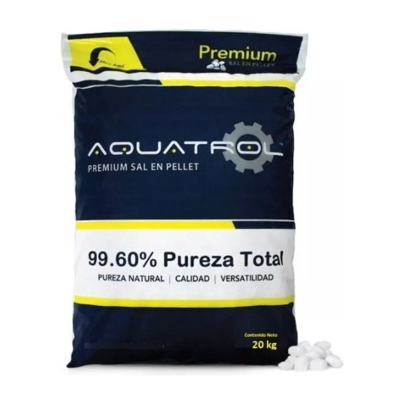 2 Bultos Sal Pellet Aquatrol 20kg Suavizador Filtro Agua