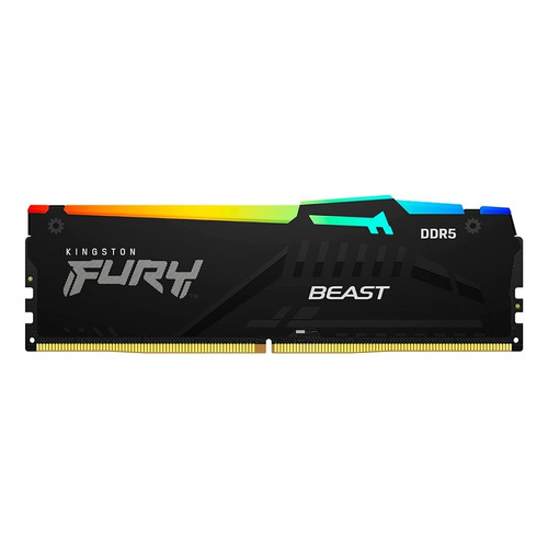 Memoria RAM Fury Beast gamer color negro 32GB 1 Kingston KF556C40BBA-32
