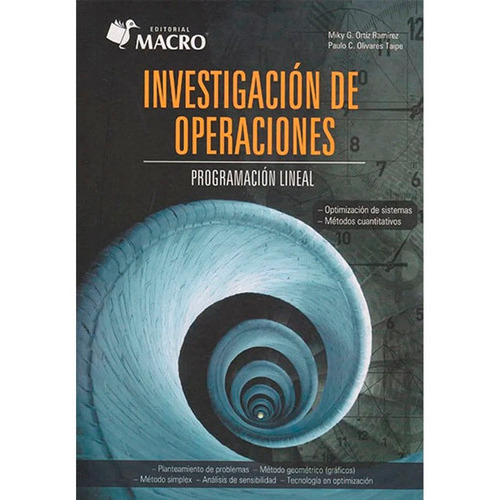 Investigacion De Operaciones, De Ortiz Miky. Editorial Macro, Tapa Blanda, Edición 1 En Español, 2015