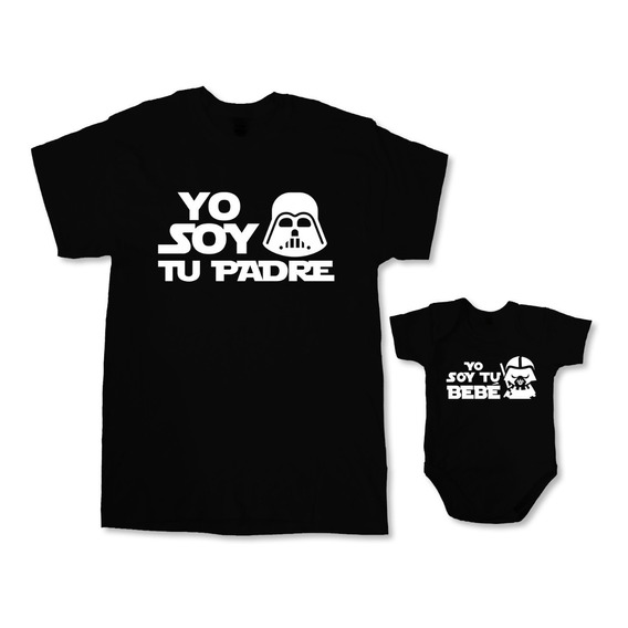 Duo Pañalero Y Playera Dia Del Padre Darth Vader Sw