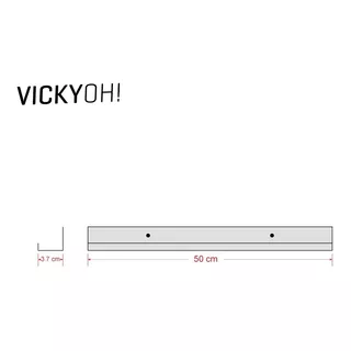 Pack X6 Org. Exhibidor Esmaltes Laqueado 50cm Vickyoh!