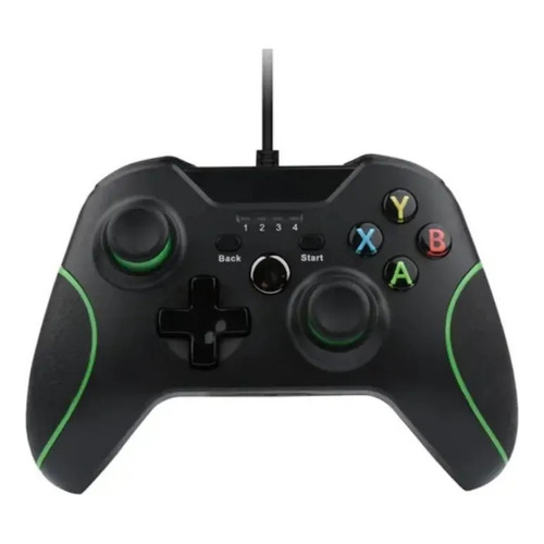 Joystick Compatible Xbox One Pc Con Cable Usb Mini Plug Color Negro Seisa 313