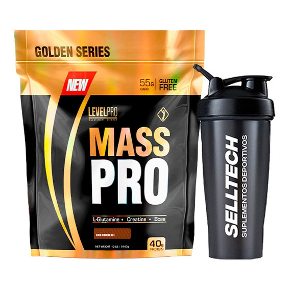 Level Pro Ganador De Peso Masspro 12lb Rich Chocolate+shaker