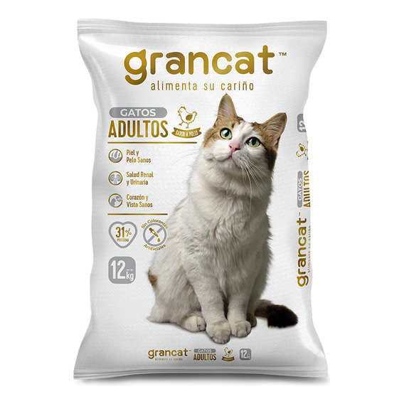 Croqueta / Alimento Grancat Para Gato Adulto De 12 Kg