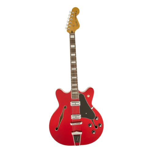 Guitarra eléctrica Fender Modern Player Coronado hollow body de arce candy apple red brillante con diapasón de palo de rosa