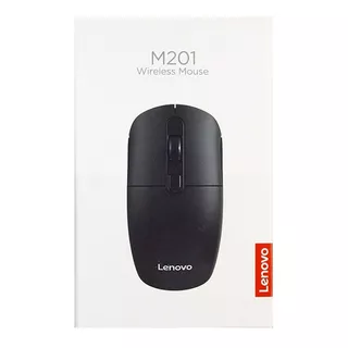 Mouse Lenovo M201 Inalambrico Gris Mas Bateria Incluida Color Negro