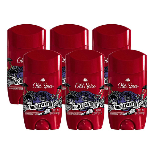 Pack De 6 Desodorante Stick Old Spice R - g  Fragancia ridículamente largo