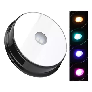 Led Base De Luz Nocturna Con Control Remoto 7 Colores