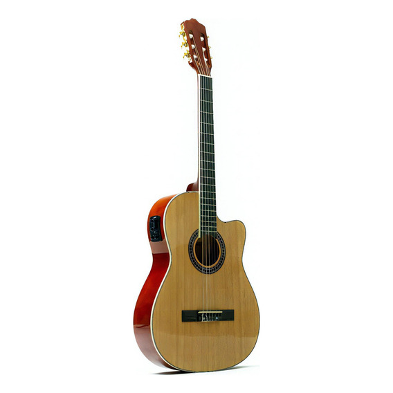 Guitarra Electroacústica Deviser L330kl, Cuerpo Delgado Color N-natural