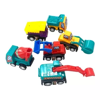 6x Carritos Mini Fricción Vehículos Truck Juguetes Niños