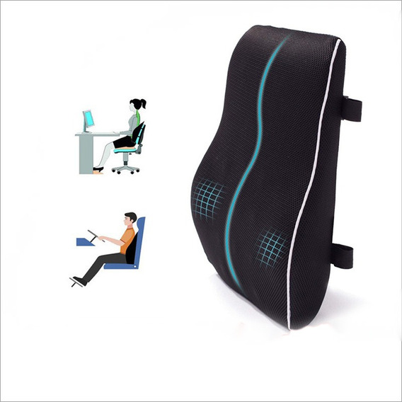 Cojin Soporte Lumbar Automovil Silla Oficina Respaldo Espald