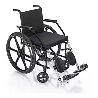 Cadeira De Rodas Prática Pneu Maciço Dobrável Elevação Pernas