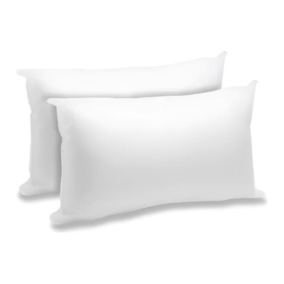 Almohada Antialergénica Polyester Cama Sommier 50x70 Color Blanco