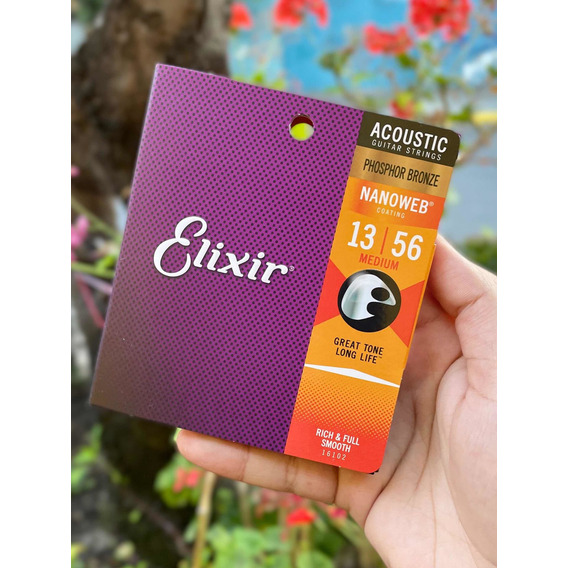 Cuerdas De Guitarra Electroacustica Elixir Fosforo Bronce 13