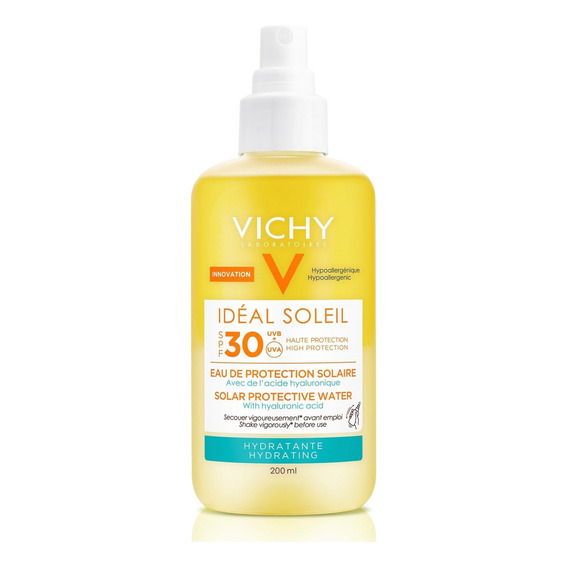 Protector solar  Vichy  Idéal Soleil Agua Protectora Hidratante 30FPS  en spray 200mL