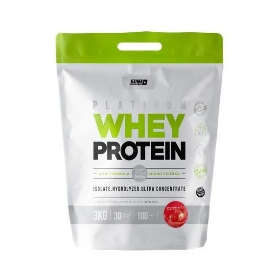 Proteína En Polvo 3kg Star Nutrition Whey Protein Frutilla