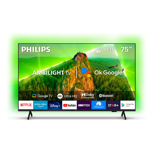 Smart Tv Philips Ambilight 75 4k Uhd 75pud7908 Google Tv
