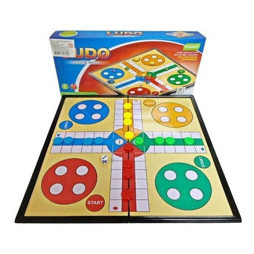 Juego De Ludo Tablero Magnético 33 X 33 Cm