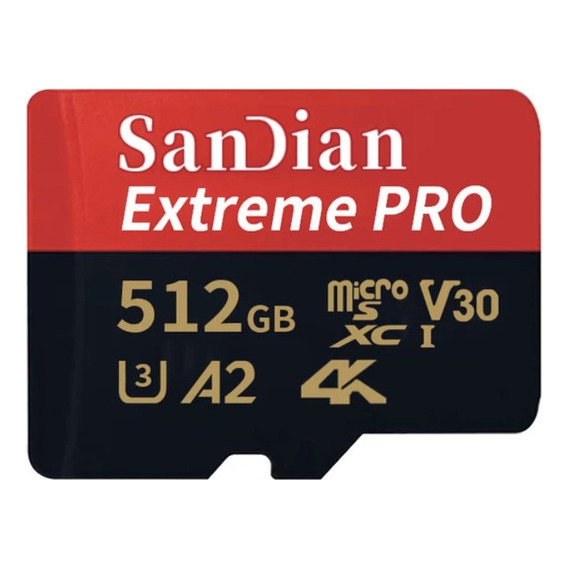 Tarjeta Memoria Micro Sd Sandian 512 Tb - A2 V30 4k Phone/pc